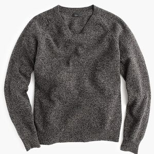 J. Crew Men’s Lambswool Sweater Marled Dark Grey Size: XS